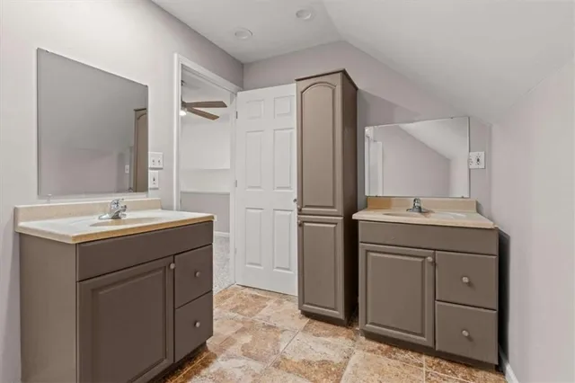 an empty room with an entryway