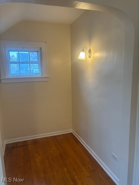 1019 Quilliams Road Cleveland Heights, OH 44121 - Photo 25 of 32 Empty room featuring dark wood finished floors and baseboards