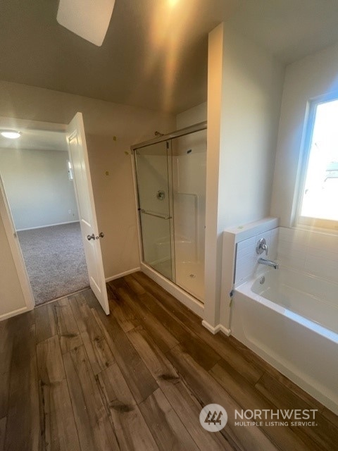 2802 Laurel (lot 4) Loop Milton, WA 98354 - Photo 12 of 18 a view of a bathroom with a tub and a shower