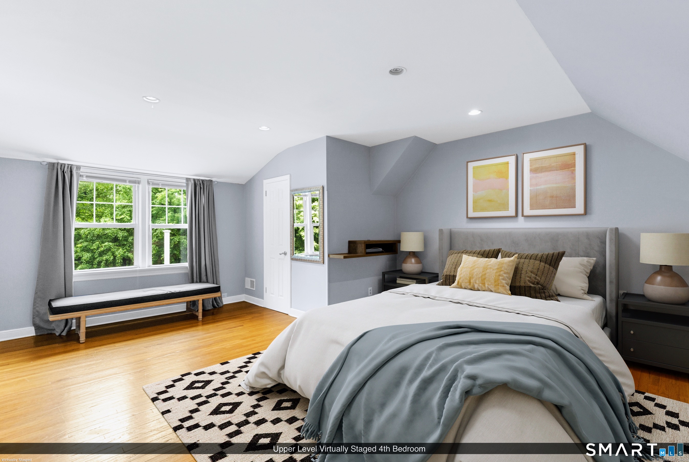 190 East Rocks Road Norwalk, CT 06851 - Photo 29 of 38 a spacious bedroom with a bed and a window