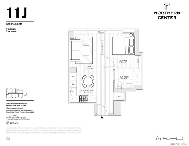 a picture of a bench in a white building