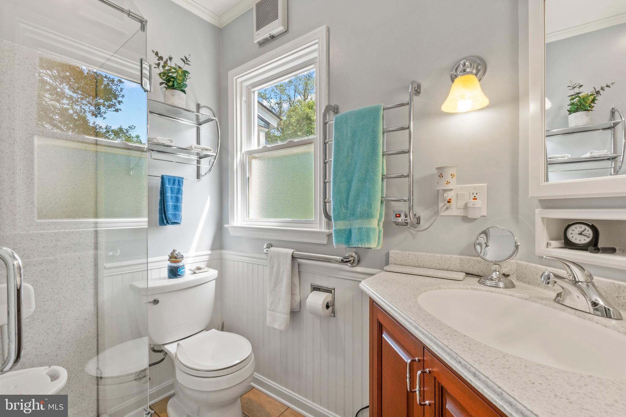 509 Academy Road Catonsville, MD 21228 - Photo 17 of 37 1st floor updated full bath w/heated towel rack