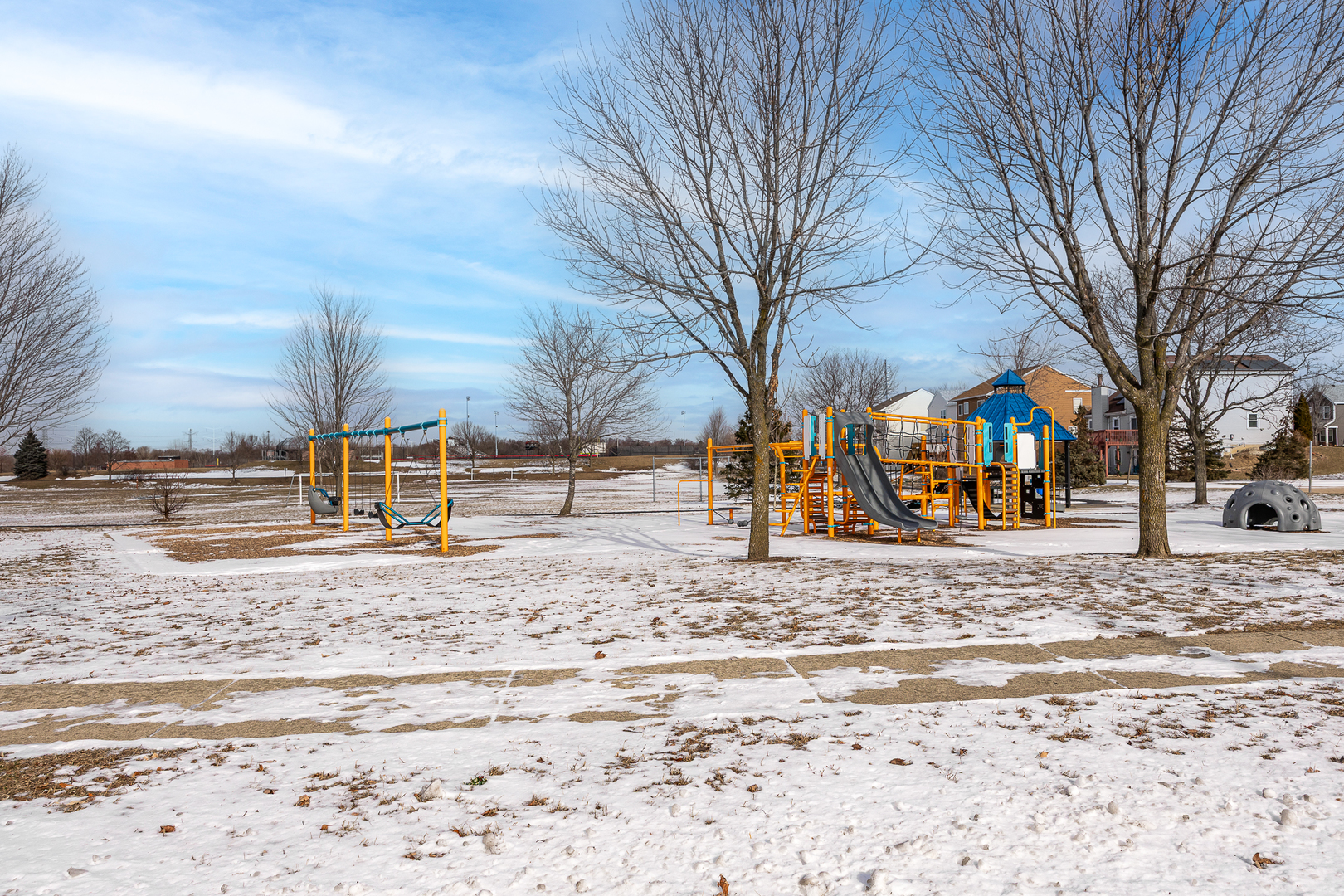 631 Kingsbrooke Crossing Bolingbrook, IL 60440 - Photo 39 of 40 a view of road with snow