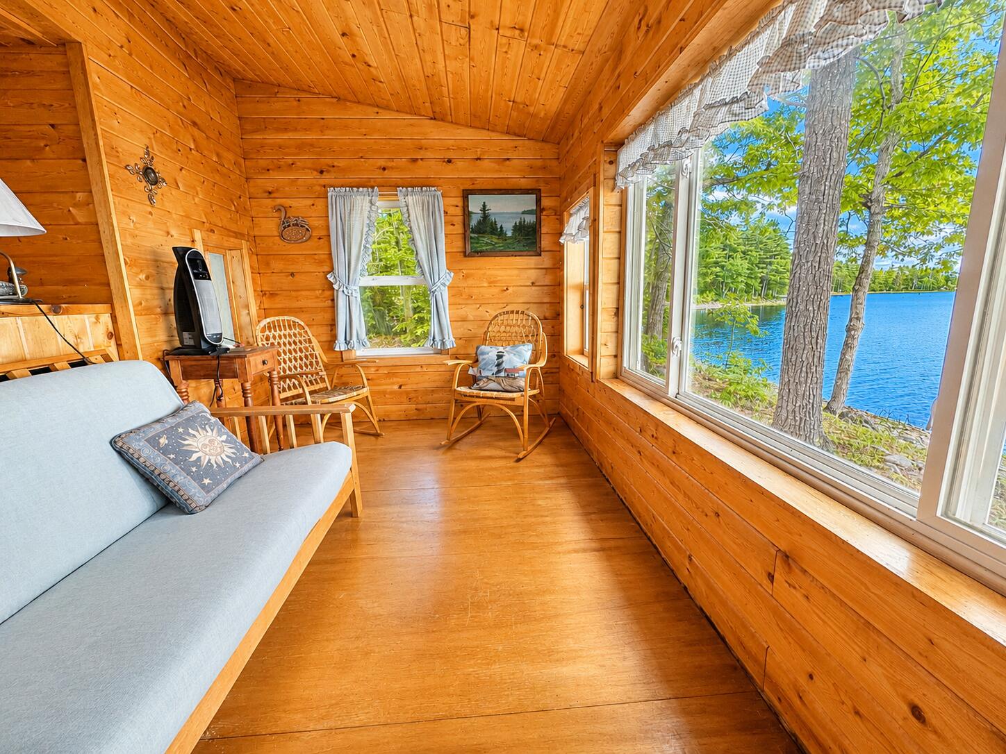 36 Sunset Point Drive Bradley, ME 04411 - Photo 16 of 44 Sun porch / living room area