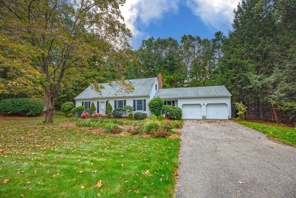 a view of a house with garden