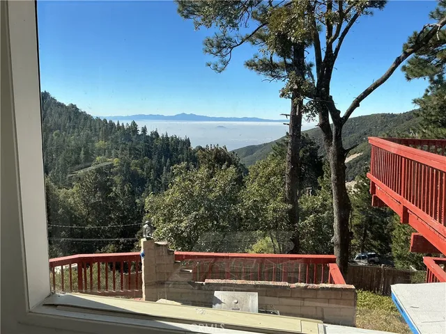 a view of outdoor space with mountain view