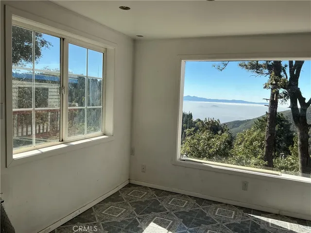 a view of small space with a window