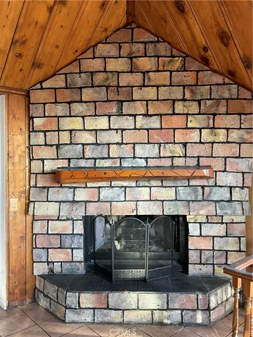 a building with table and chairs