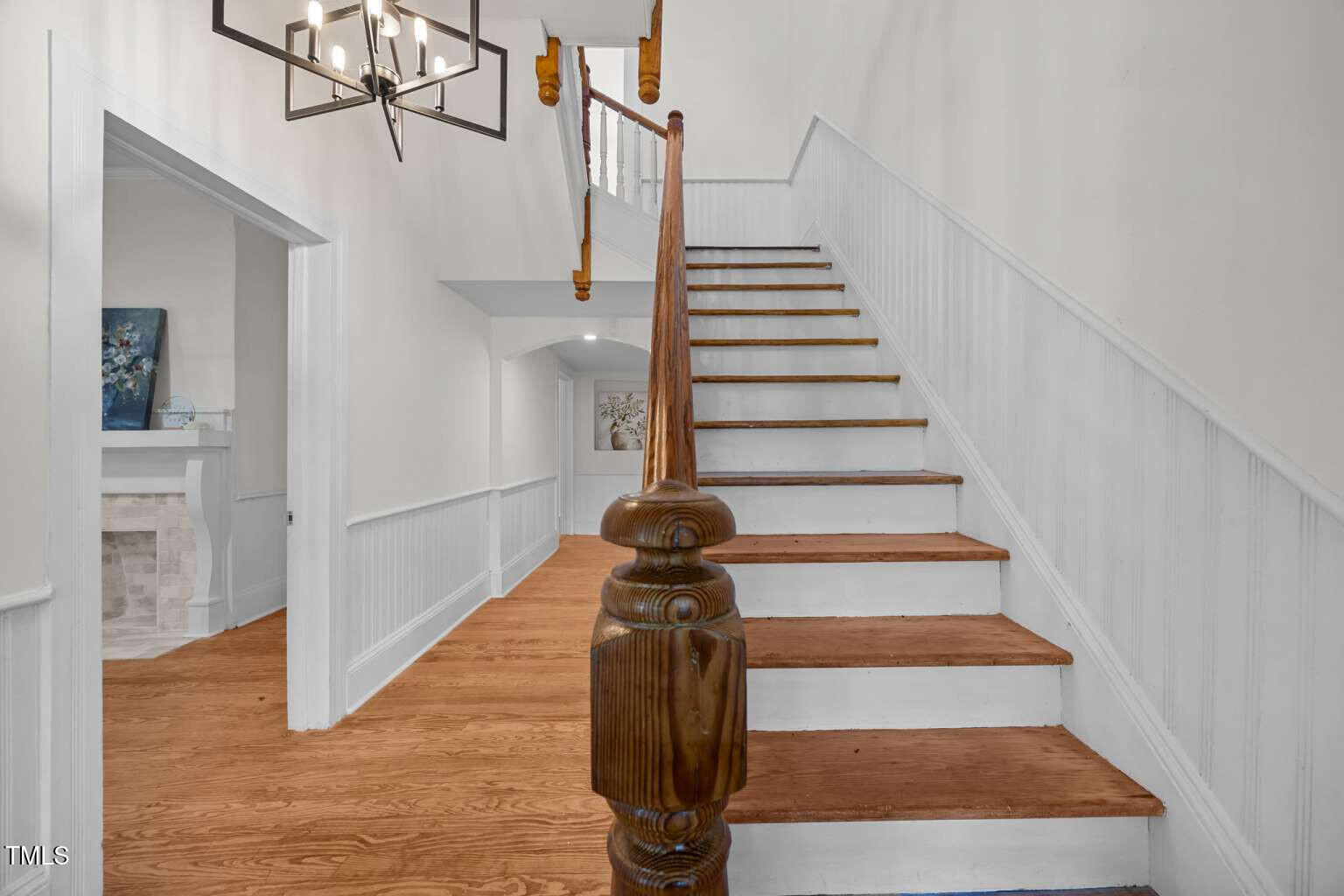 523 East Main Street Haw River, NC 27258 - Photo 4 of 25 a view of entryway and hall with wooden floor