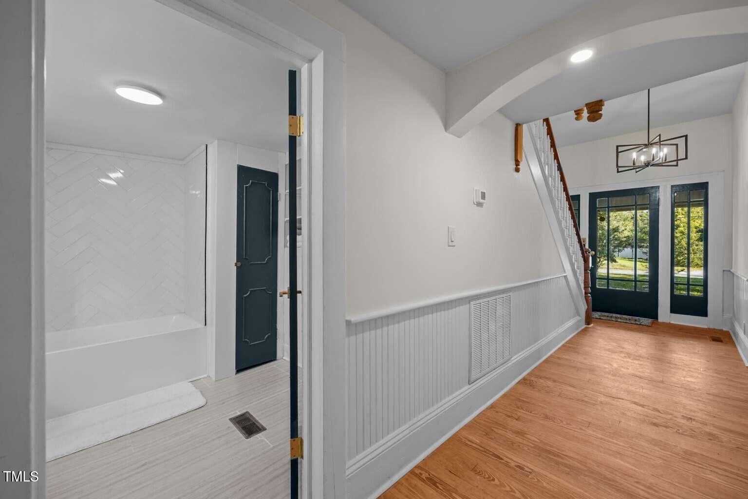 523 East Main Street Haw River, NC 27258 - Photo 10 of 25 a view of a hallway with windows