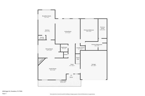 $2,540 | 6026 Egypt Drive, Pasadena, TX 77505