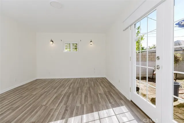 a view of wooden floor in a room