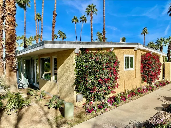 a view of a garden with pathway