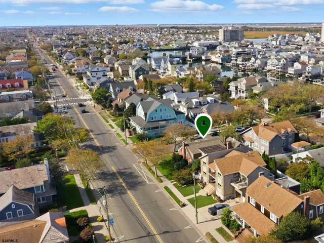 an aerial view of a city