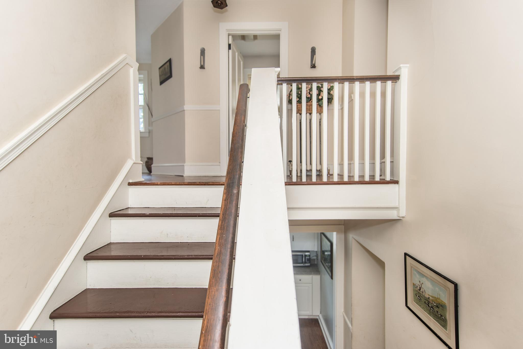 1454 Old Welsh Road Huntingdon Valley, PA 19006 - Photo 65 of 78 Staff's Quarters Hall and Staircase