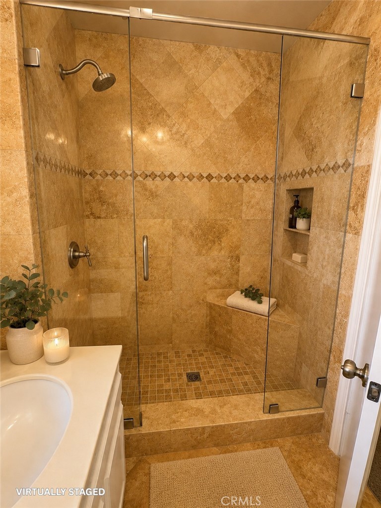 16121 Olivemill Road La Mirada, CA 90638 - Photo 12 of 18 Shared Bathroom in Hallway Upstairs