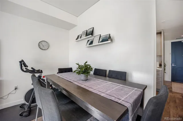 a bedroom with a bed and a walk in closet