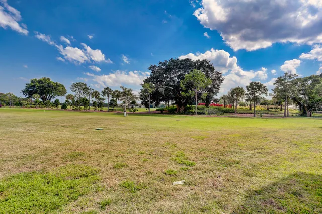 a view of a swimming pool and lounge chair