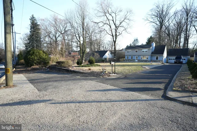 a view of street with houses