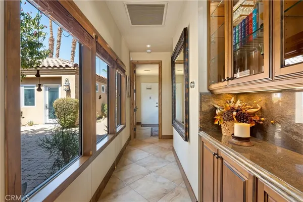 a view of yard with outdoor seating and green space