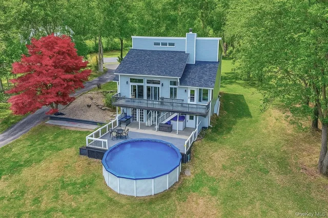 a house view with a garden space