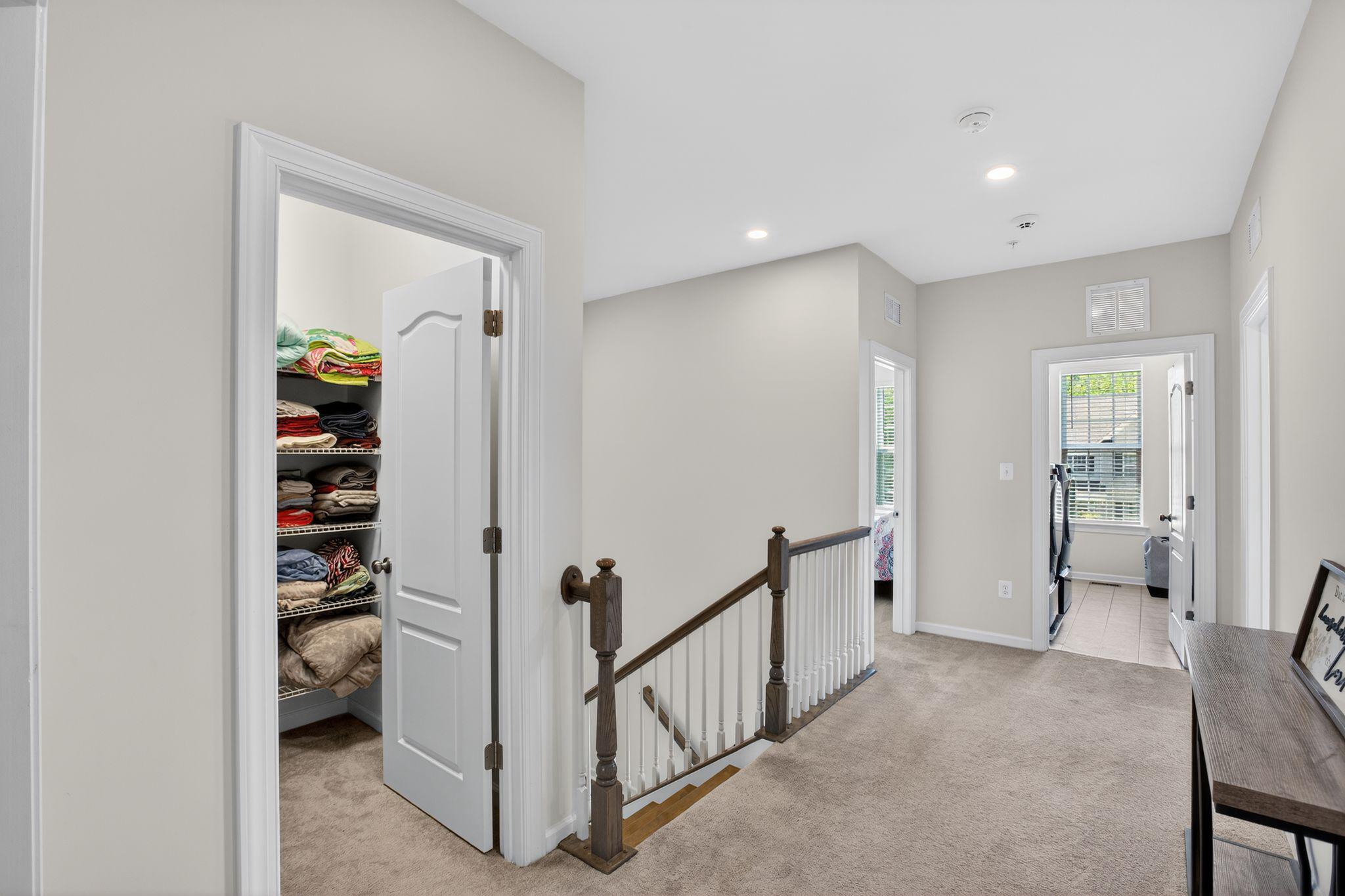 5500 Big Huntingdon Lane Brandywine, MD 20613 - Photo 13 of 31 Upper level hall with huge linen closet