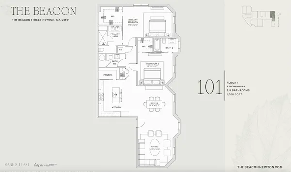 $8,250 | 1114 Beacon Street, Unit 101, Newton, MA 02461