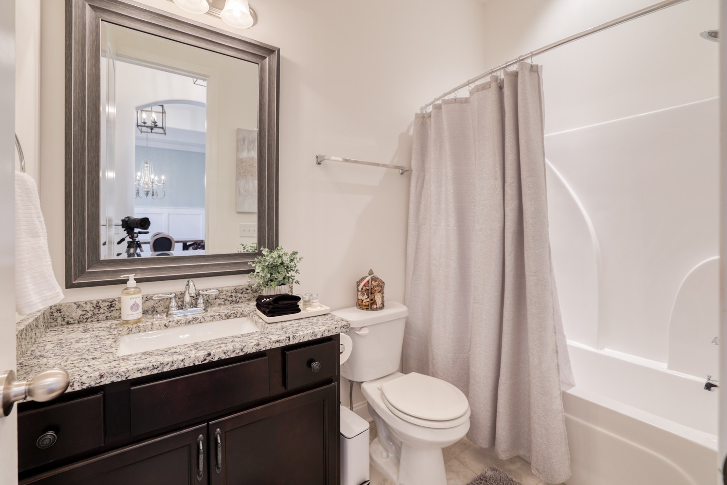 1146 Batbriar Road Murfreesboro, TN 37128 - Photo 13 of 56 a bathroom with a granite countertop sink toilet and shower