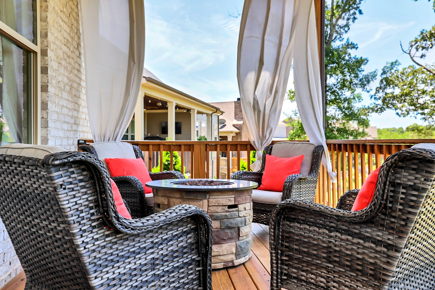 1146 Batbriar Road Murfreesboro, TN 37128 - Photo 48 of 56 a balcony with wooden floor and furniture