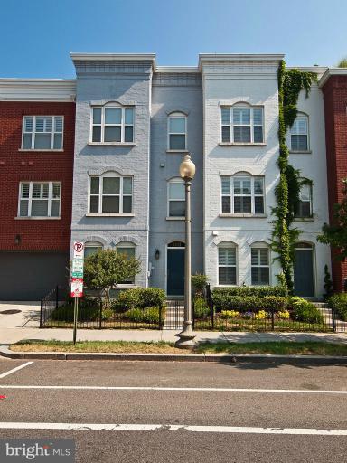 a front view of a building