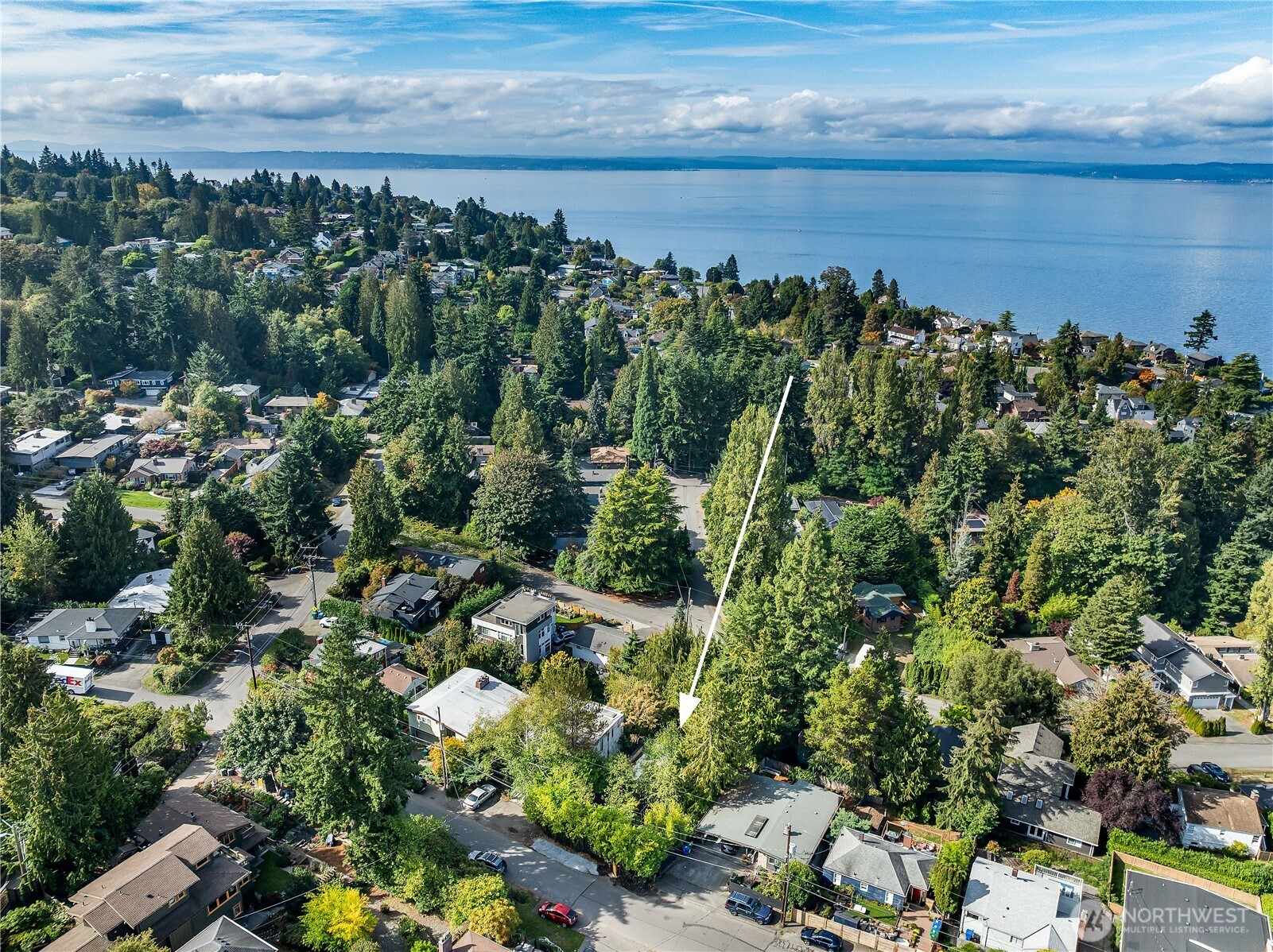 9521 25th Avenue Northwest Seattle, WA 98117 - Photo 29 of 29 a view of a houses with an ocean beach