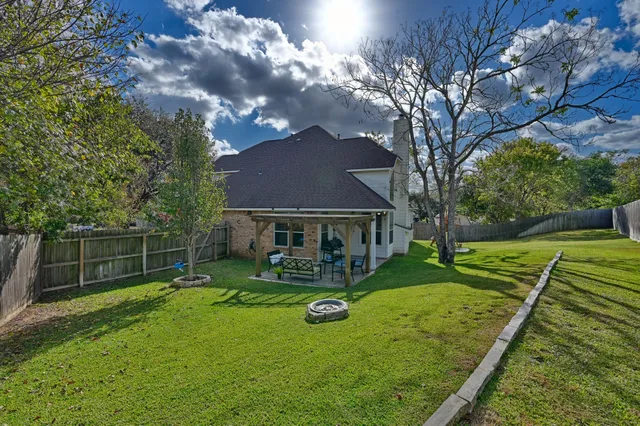 a outdoor space with chairs