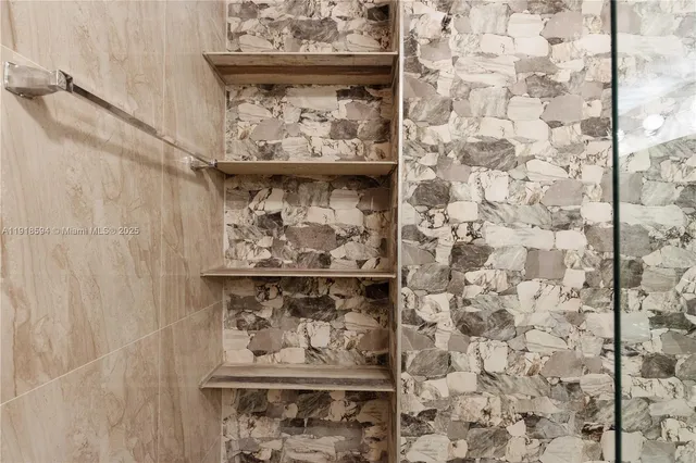 a close view of a fireplace