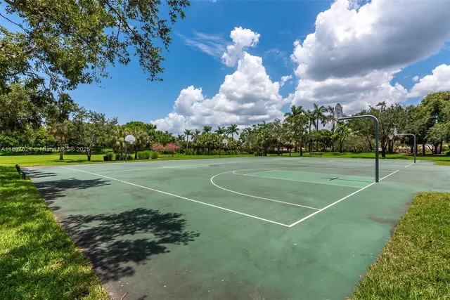 a view of a basketball court