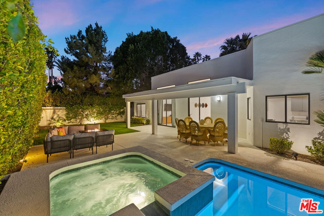 1414 Sagebrush Road Palm Springs, CA 92264 - Photo 8 of 48 swimming pool view with seating space