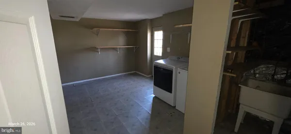 a room with storage and utility