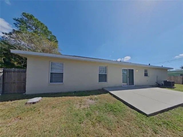 a backyard of a house