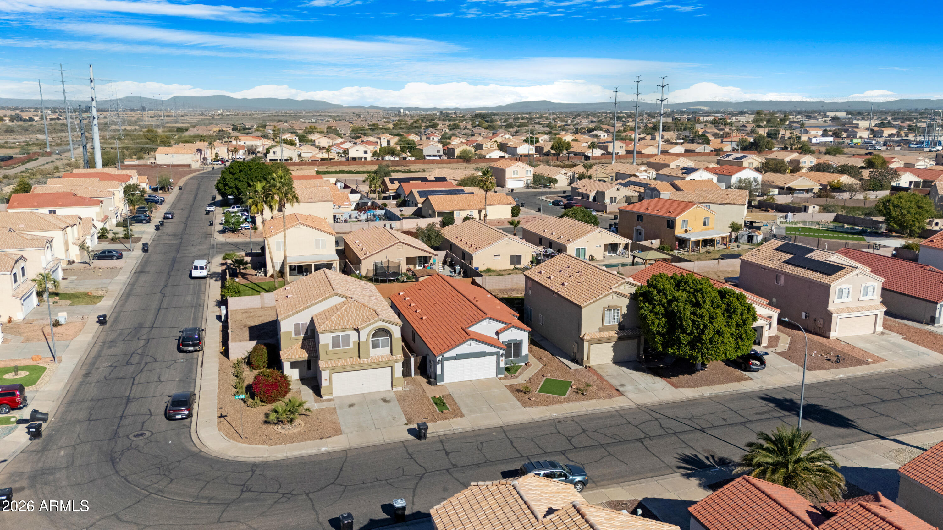 12018 West Almeria Road Avondale, AZ 85392 - Photo 36 of 39 an aerial view of residential houses with outdoor space