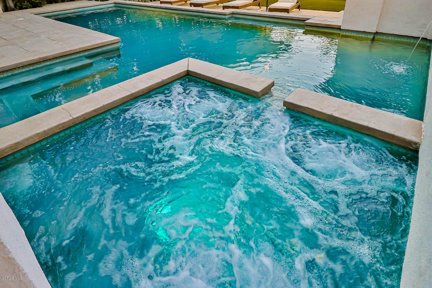 22457 North Summit Ridge Circle Chatsworth, CA 91311 - Photo 57 of 63 a view of a backyard with a lake view