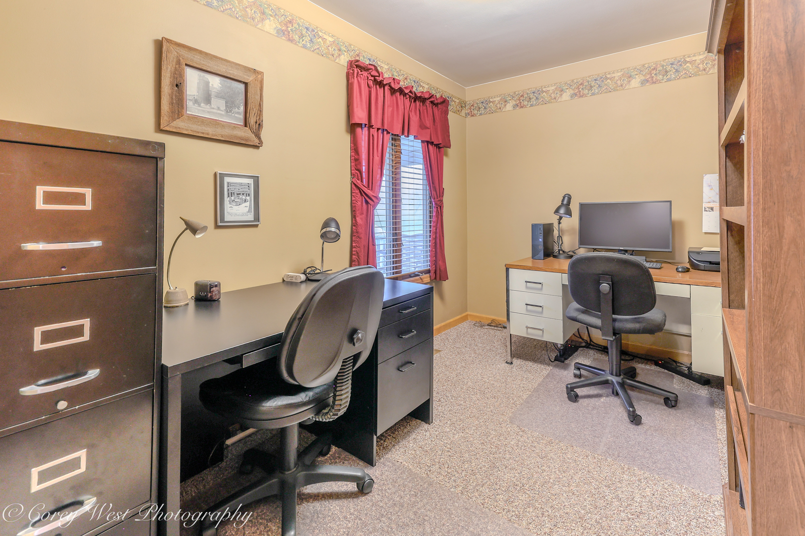 11N315 McGough Road Hampshire, IL 60140 - Photo 14 of 49 a view of a workspace with furniture and a window