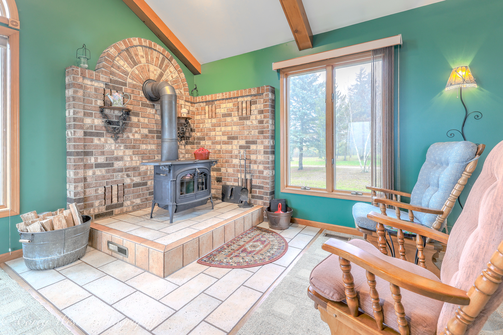 11N315 McGough Road Hampshire, IL 60140 - Photo 4 of 49 a living room with furniture and a fireplace
