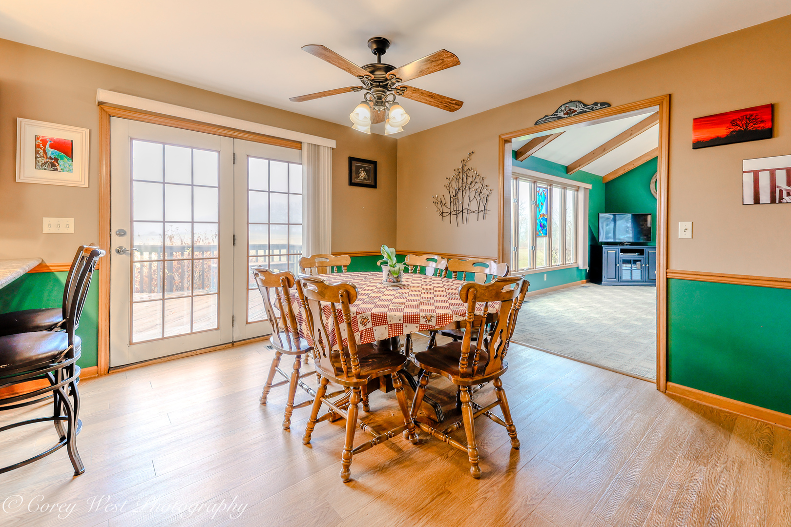 11N315 McGough Road Hampshire, IL 60140 - Photo 8 of 49 a view of a dining room with furniture window and wooden floor