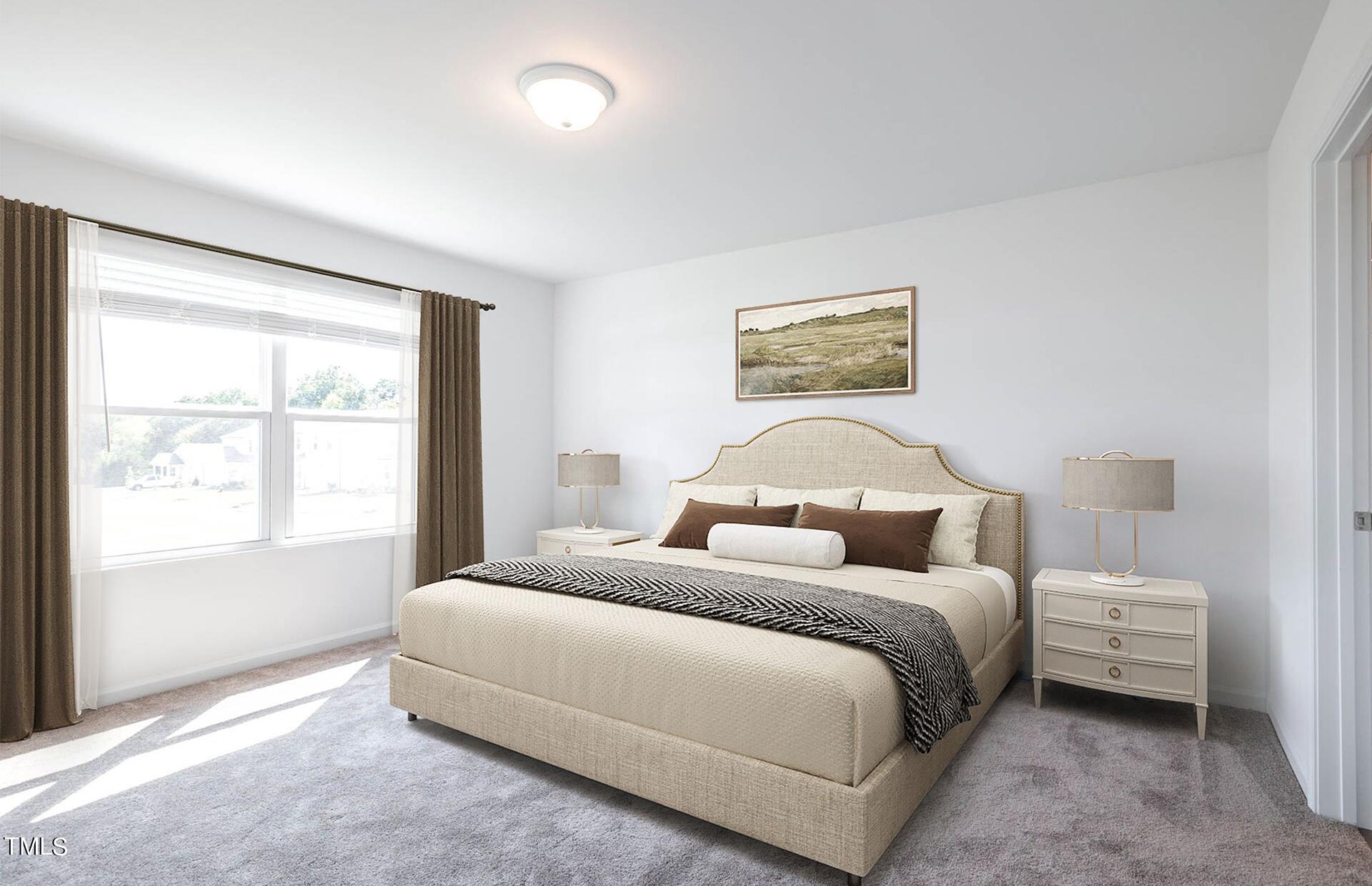 537 Campbell Rdg Place Wendell, NC 27591 - Photo 13 of 16 a bedroom with a bed and a window