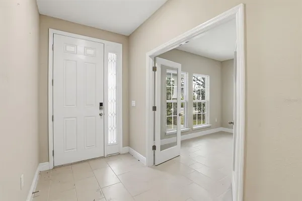 a view of an empty room with window