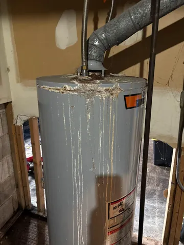 a view of water heater room