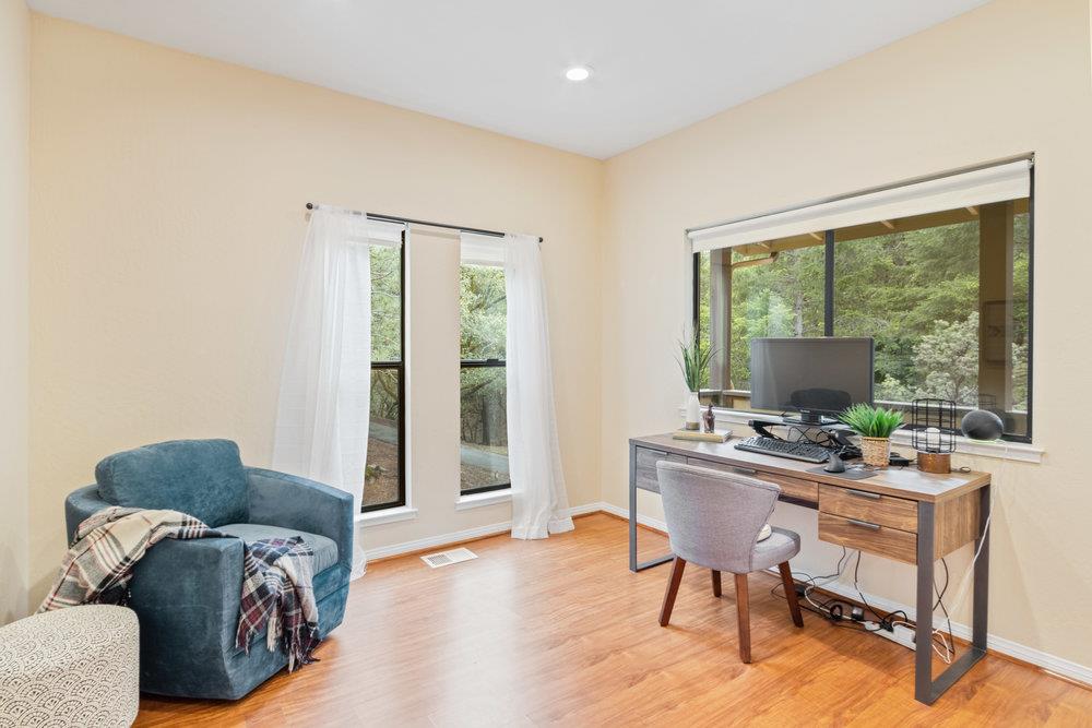 22101 Miller Ridge Road Los Gatos, CA 95033 - Photo 40 of 76 a workspace with furniture and a window