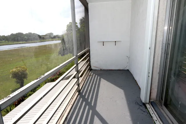 a view of balcony with couch