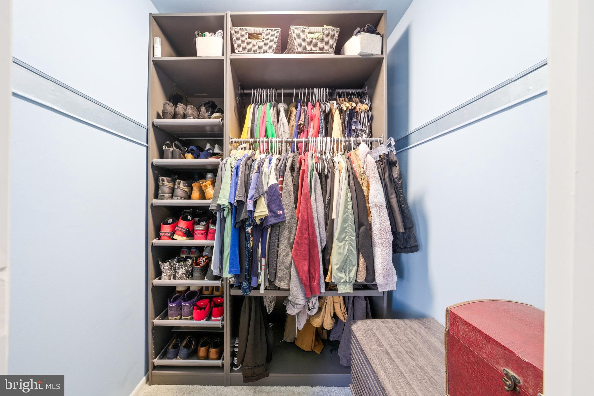 51 Harwood Lane, Unit BB Clementon, NJ 08021 - Photo 17 of 30 a view of walk in closet with clothes and shoes
