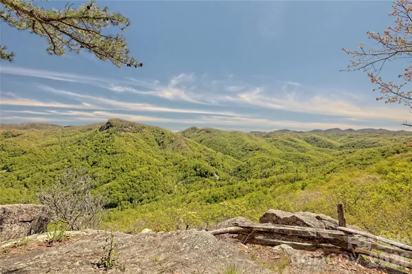 a view of a lake with a mountain
