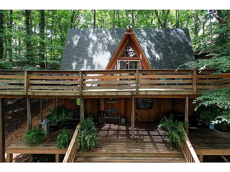 5905 Truman Mountain Road Gainesville, GA 30506 - Photo 1 of 1 Exterior Front. Fantastic porch wraps this cute A-Frame